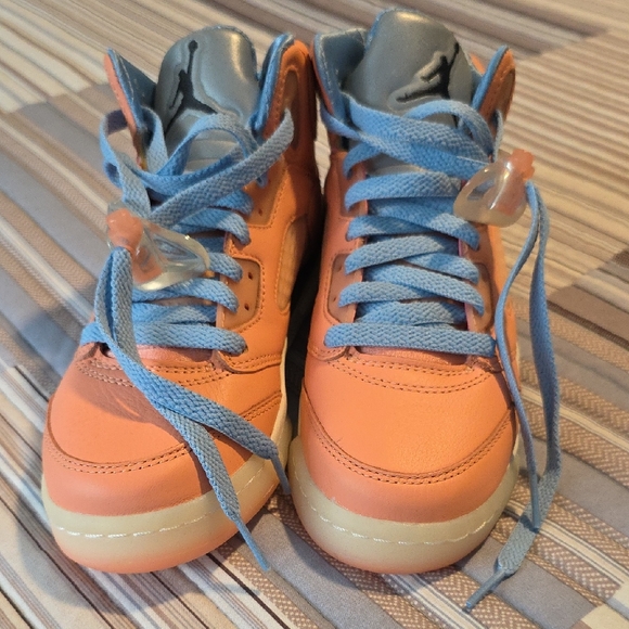 light orange sneakers